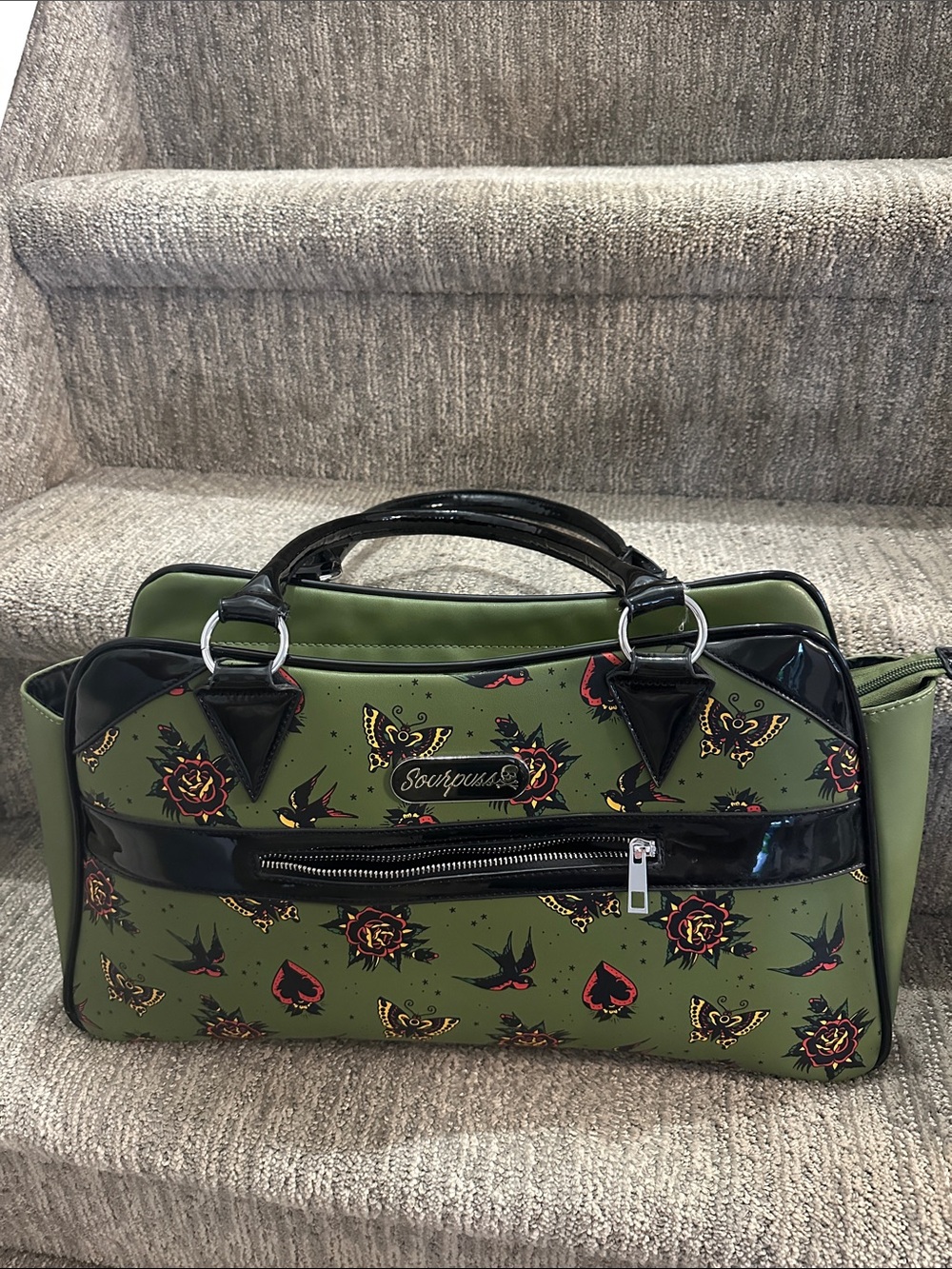 Sourpuss large purse tattoo large size